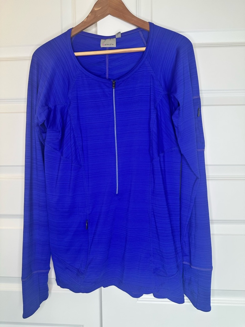 Athleta Long Sleeve Zip Athletic Top - EUC